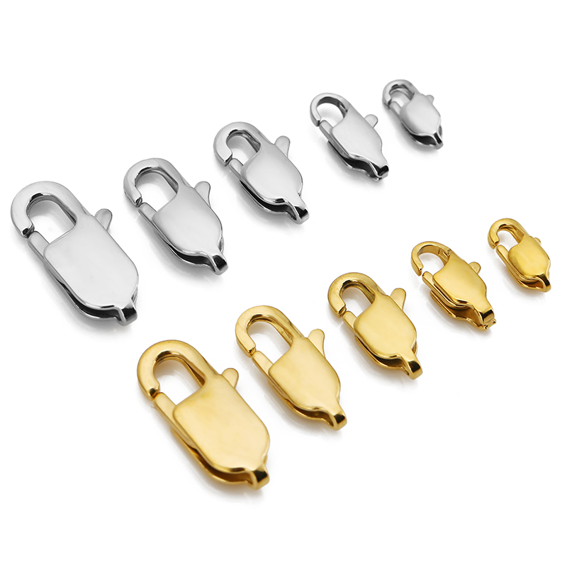 10 pçs de alta qualidade ouro  - Lobster Clasp Silver avaliação e preço
