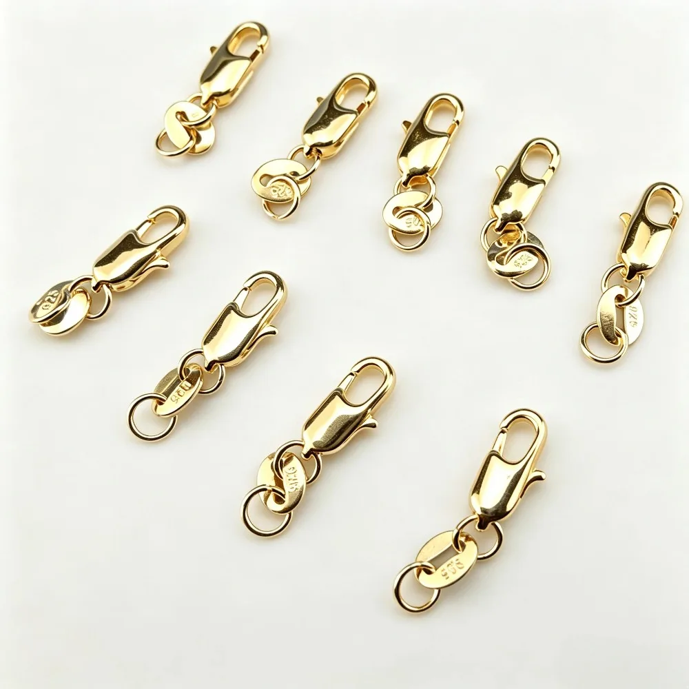 20 peças de fechos de lagosta  - Lobster Clasp Silver avaliação e preço